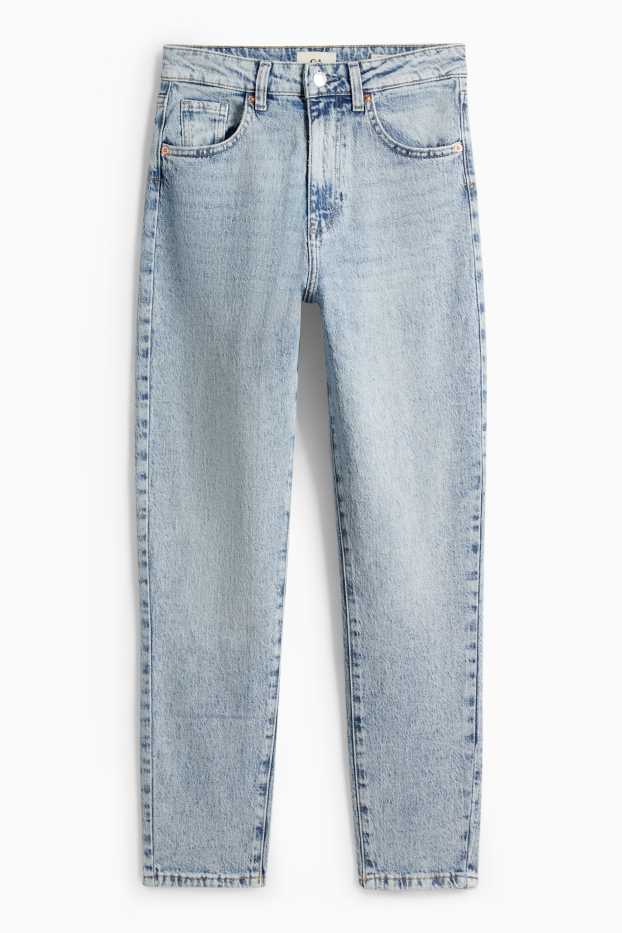 Donna - Mom jeans - vita alta - LYCRA® - jeans azzurro