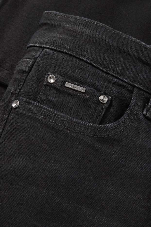 Dona - Straight jeans - mid waist - shaping jeans - texà gris fosc