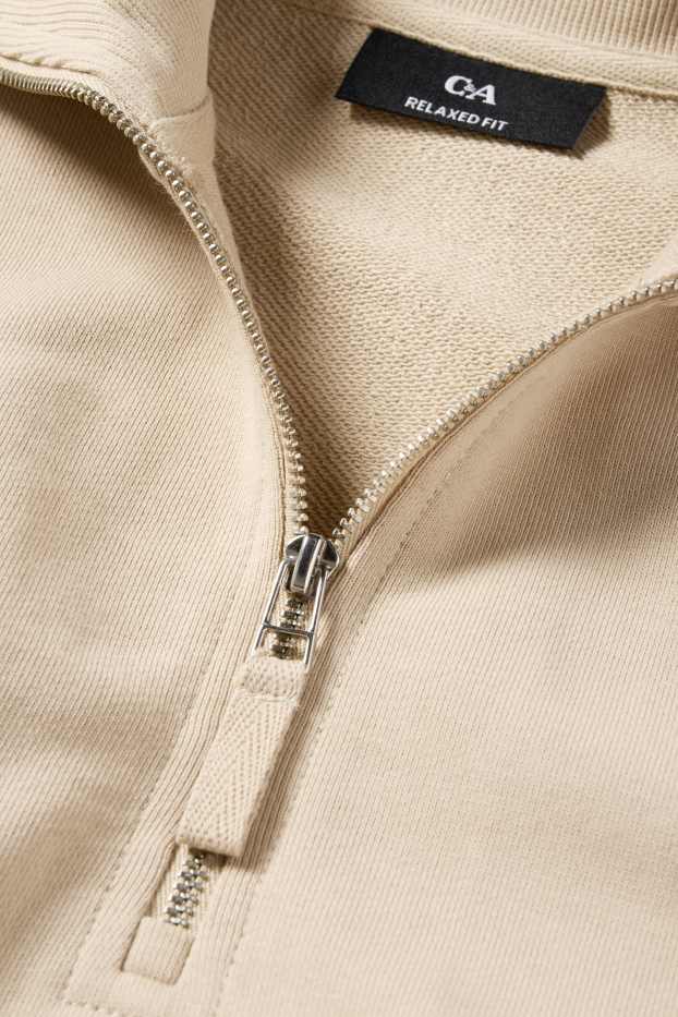 Bărbați - Bluză de molton - bej