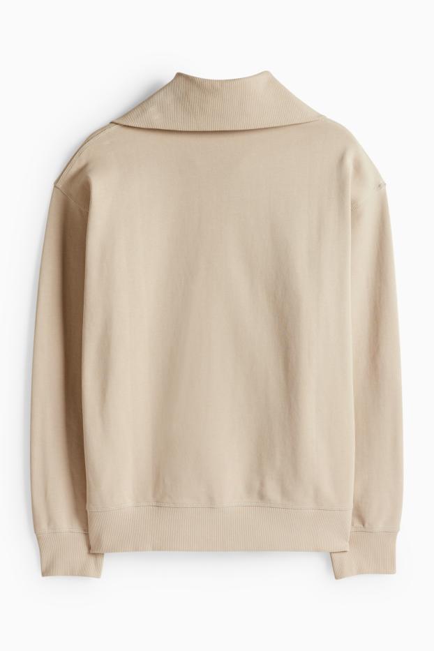 Bărbați - Bluză de molton - bej
