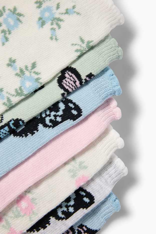 Children Girls - Socks - white / rose