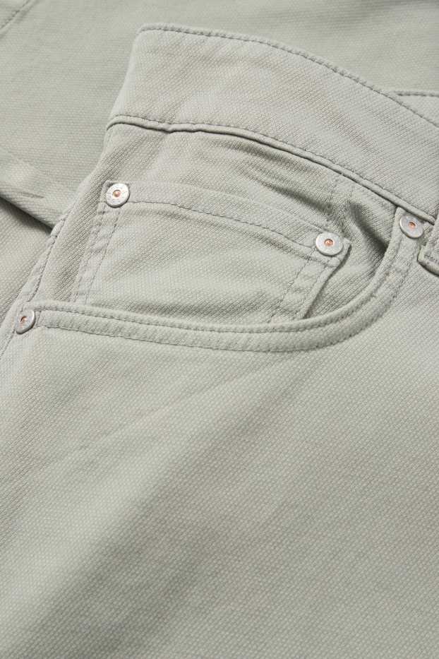 Home - Pantalons - slim fit - texturats - verd clar