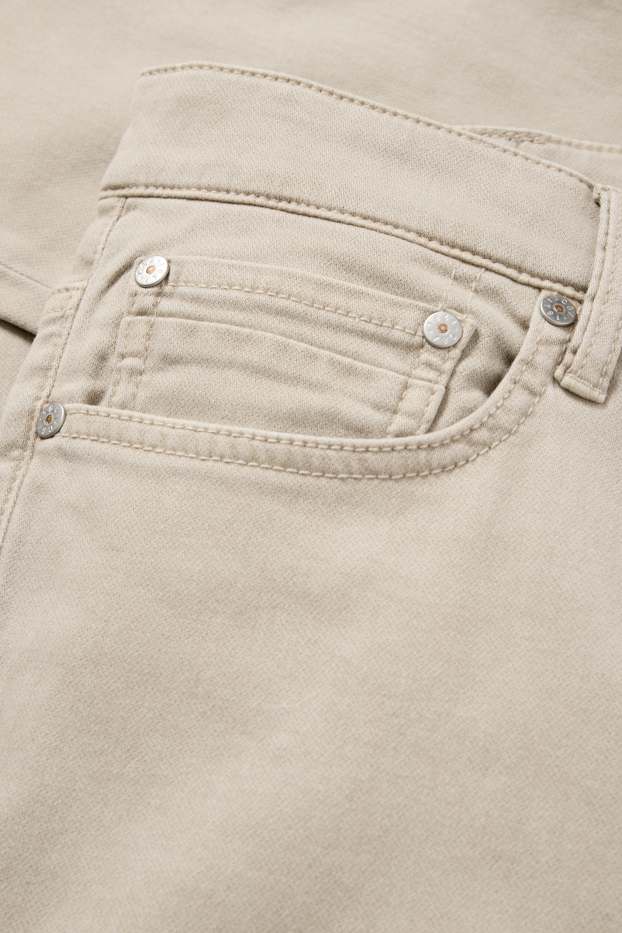 Hommes - Pantalon - slim fit - LYCRA® - beige clair
