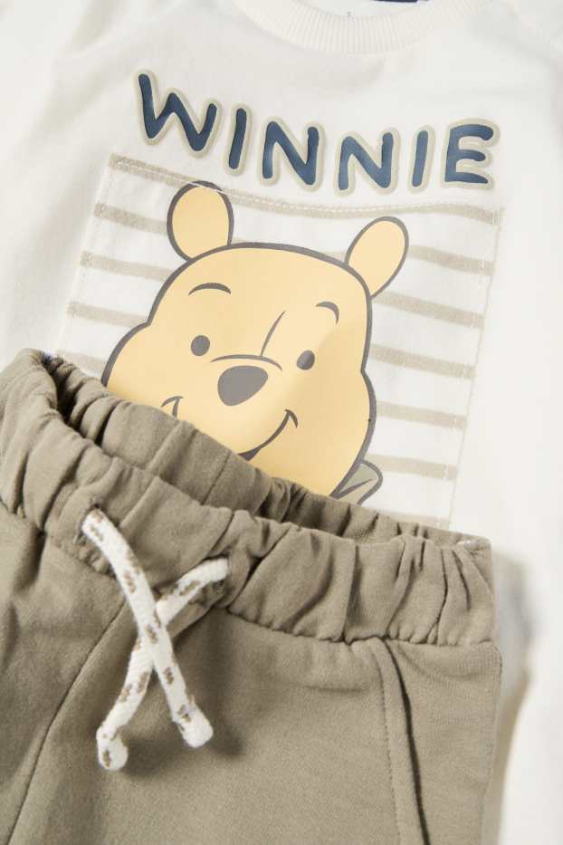 Baby Buben - Winnie Puuh - Baby-Outfit - 3 teilig - weiß / grün