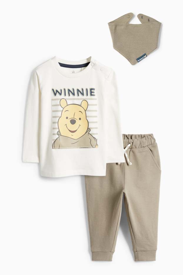 Baby Buben - Winnie Puuh - Baby-Outfit - 3 teilig - weiß / grün