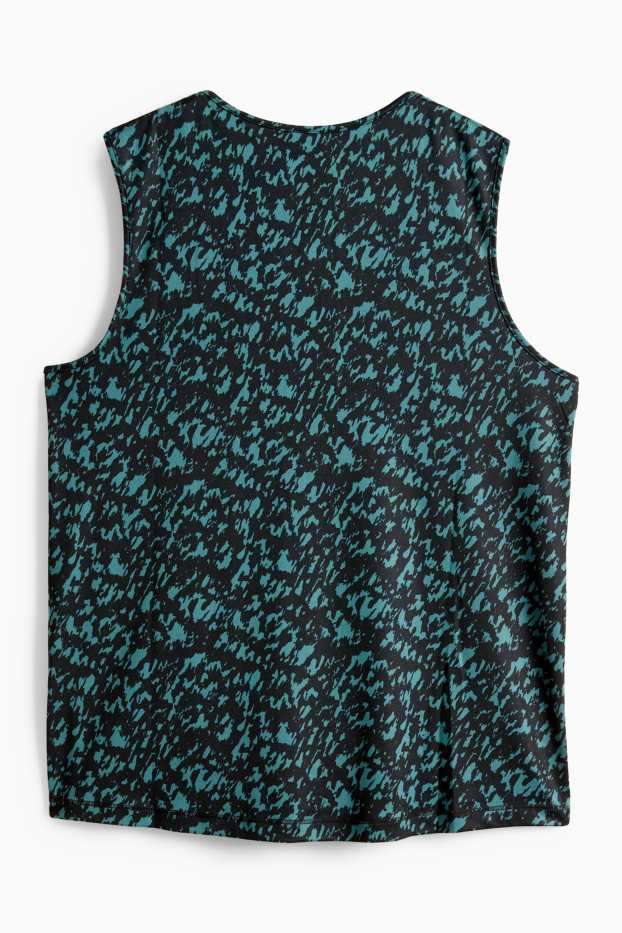 Femmes - Débardeur - vert foncé / noir