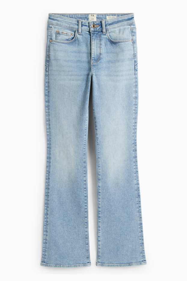 Dámské - Bootcut jeans - mid waist - tvarující džíny - LYCRA® - džíny - světle modré