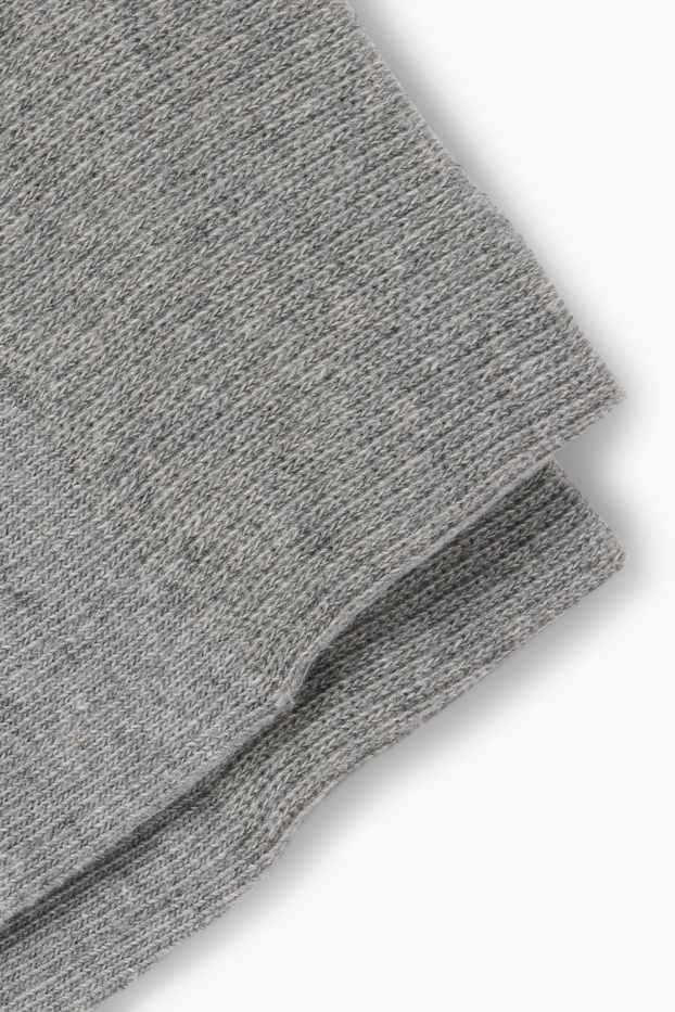 Uomo - Confezione da 3 - calze - grigio