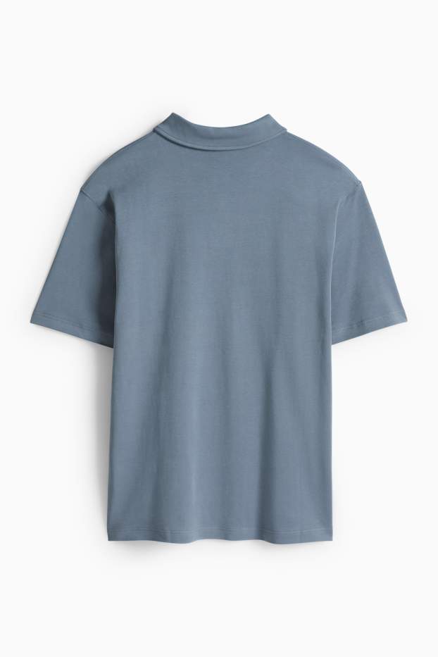 Bărbați - Tricou polo - relaxed fit - gri