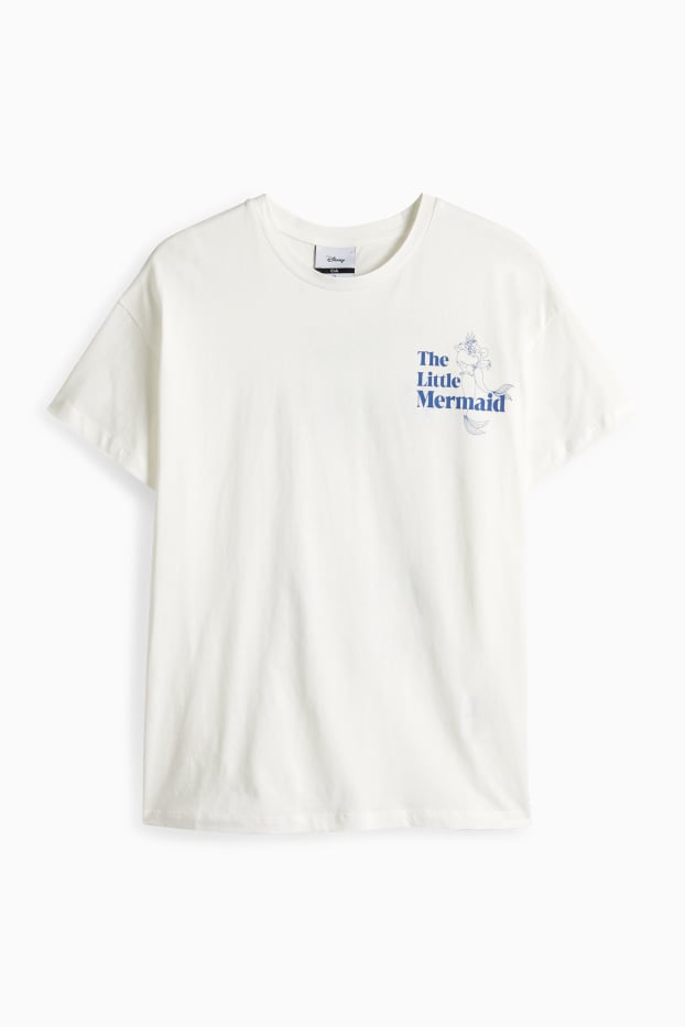 Dámské - Tričko - oversized - Malá mořská víla - bílá/modrá