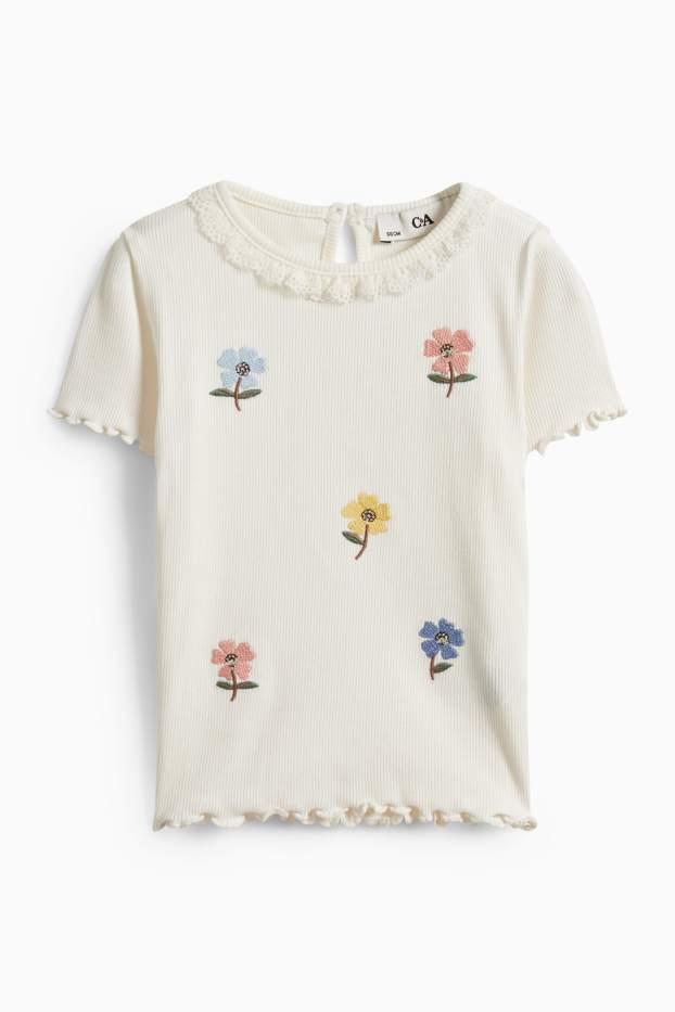 Enfants filles - T-shirt - blanc crème