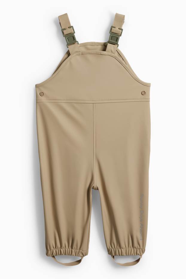 Baby Buben - Regenhose - wasserdicht - taupe
