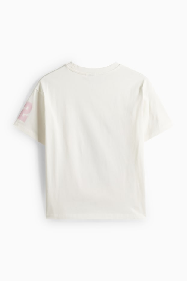 Děti - dívky - Tričko - bílá/růžová