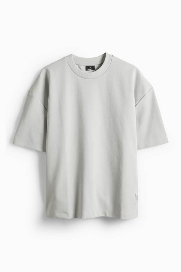Herren - T-Shirt - Oversized - hellgrau