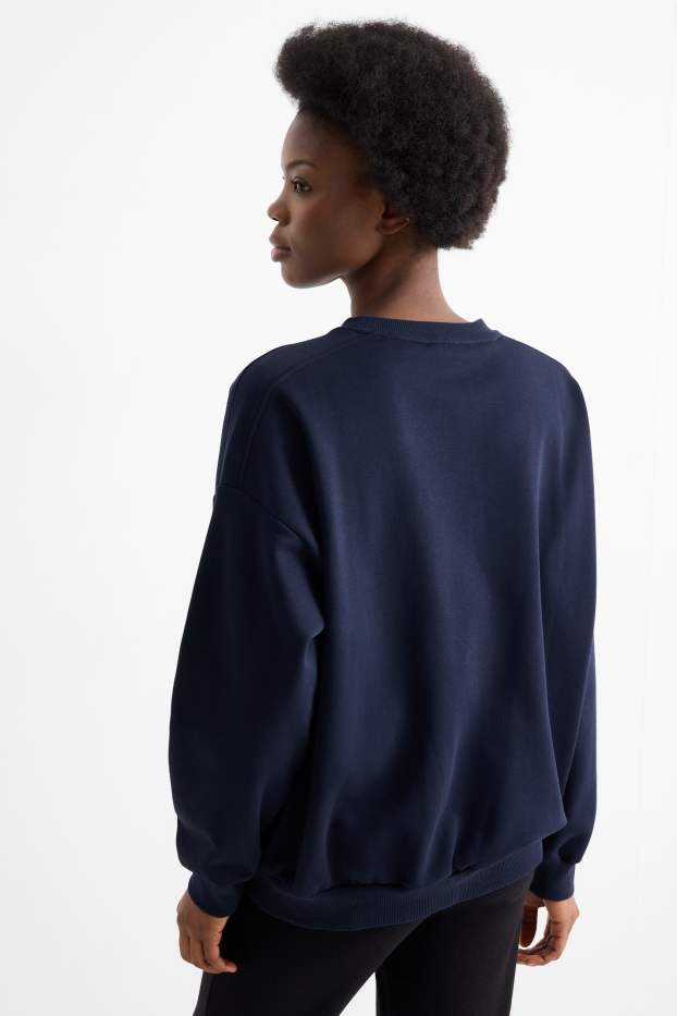Femmes - Sweat Oversize - bleu foncé