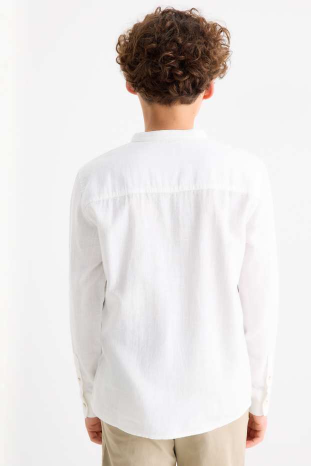 Kinder Jungen - Hemd - weiss