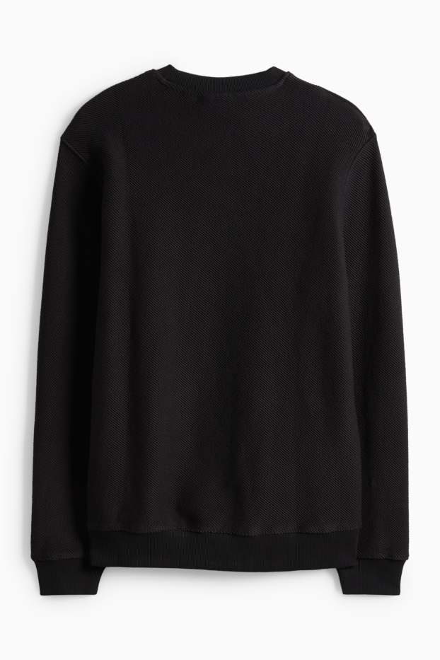 Home - Dessuadora - texturada - negre