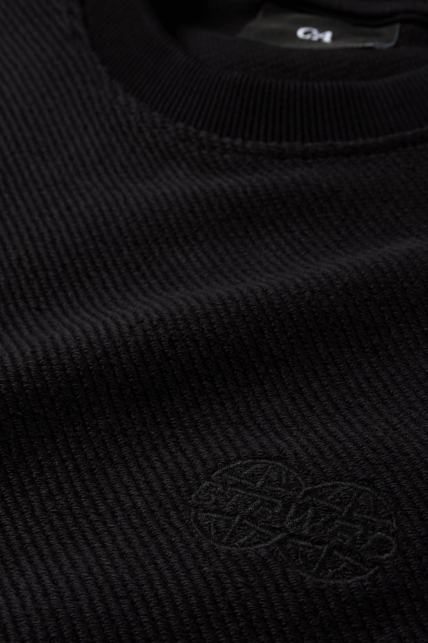 Home - Dessuadora - texturada - negre