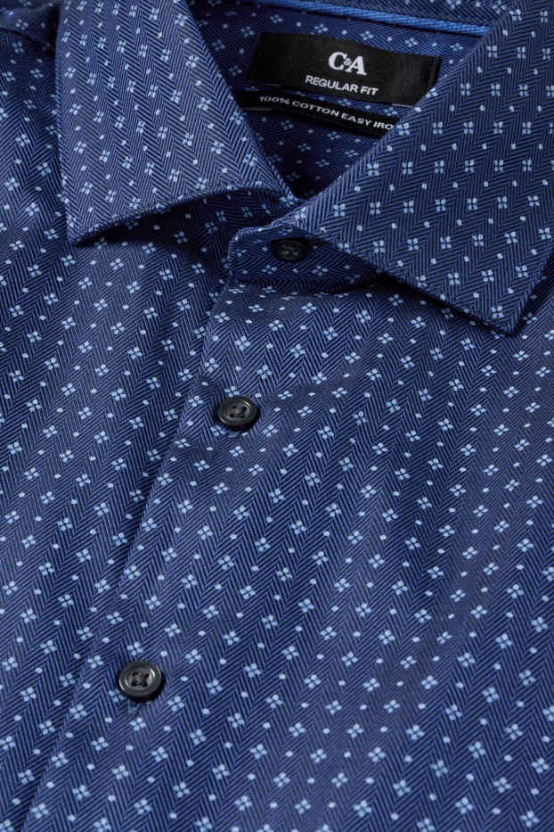 Home - Camisa - blau fosc