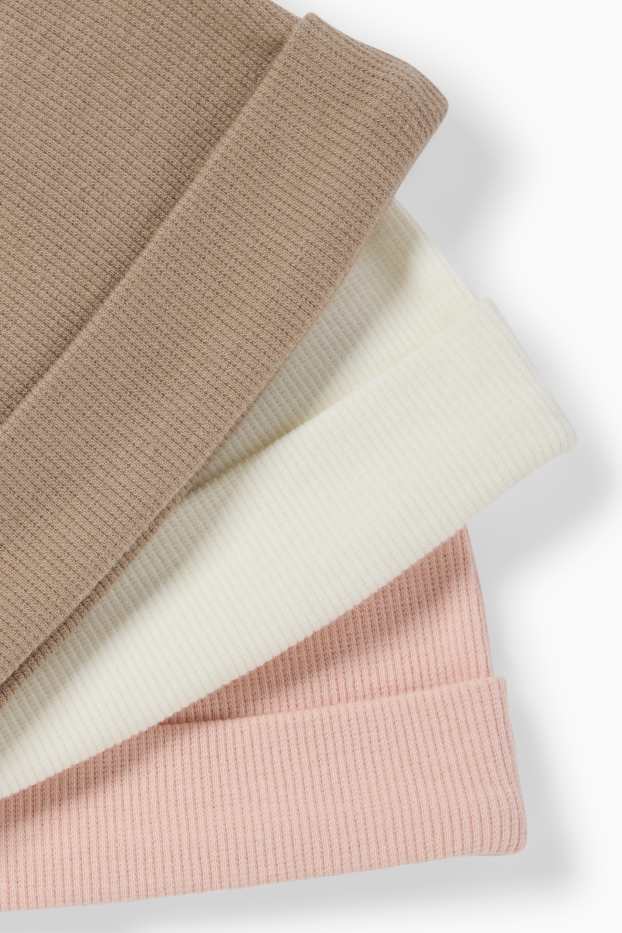Neonate - Cappellino neonati - rosa / beige