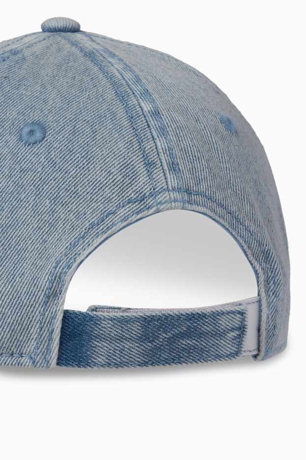Children Boys - Monster Truck - denim baseball cap - denim-light blue