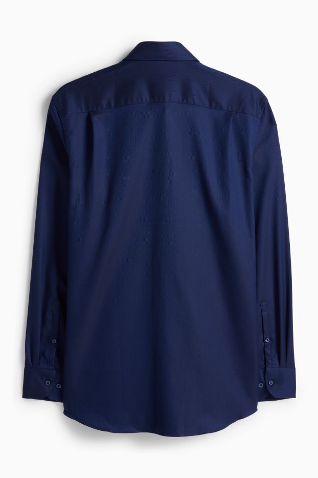 Home - Camisa - blau fosc