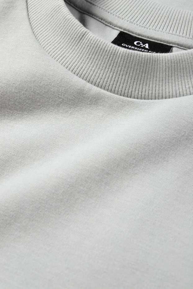 Herren - T-Shirt - Oversized - hellgrau