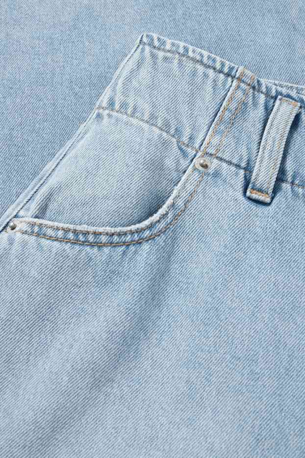 Damen - Jeansrock - helljeansblau