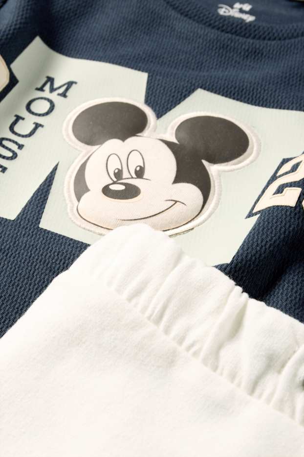 Bébés garçons - Mickey Mouse - tenue pour bébé - 2 pièces - bleu foncé