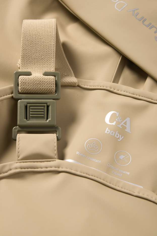 Baby Buben - Regenhose - wasserdicht - taupe