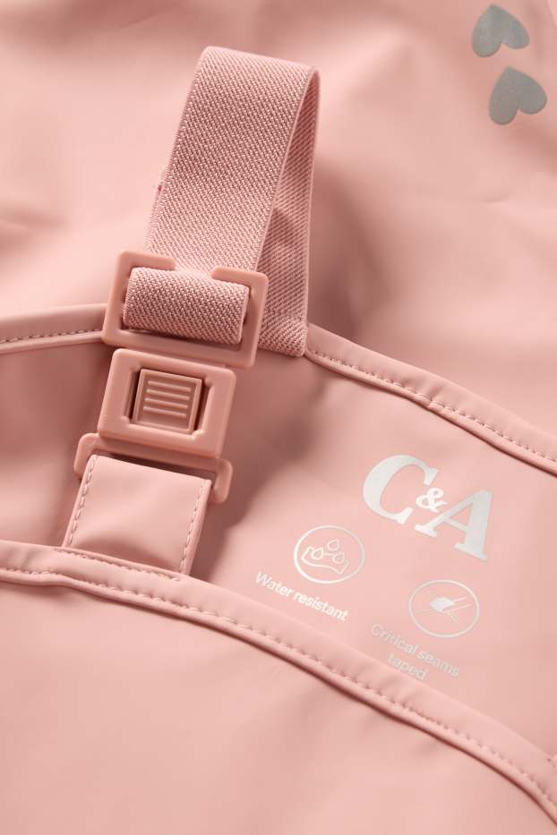 Enfants filles - Pantalon de pluie - rose