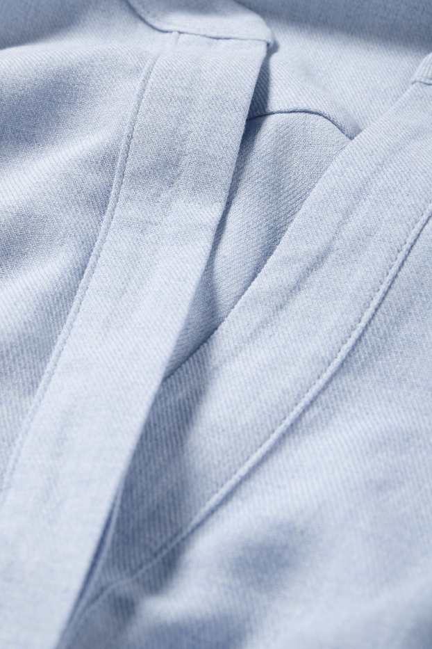 Femmes - Chemisier à encolure en V - bleu clair