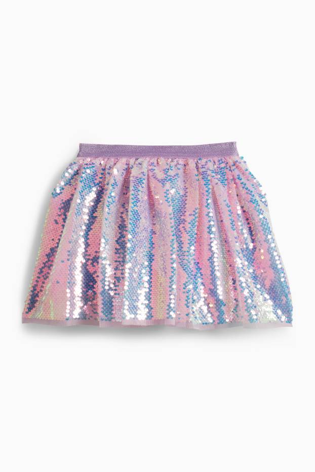 Děti - dívky - Sukně - světle fialová