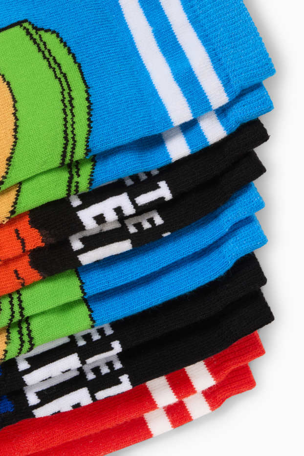 Děti - chlapci - Multipack 5 ks - Stumble Guys - ponožky s motivem - barevná