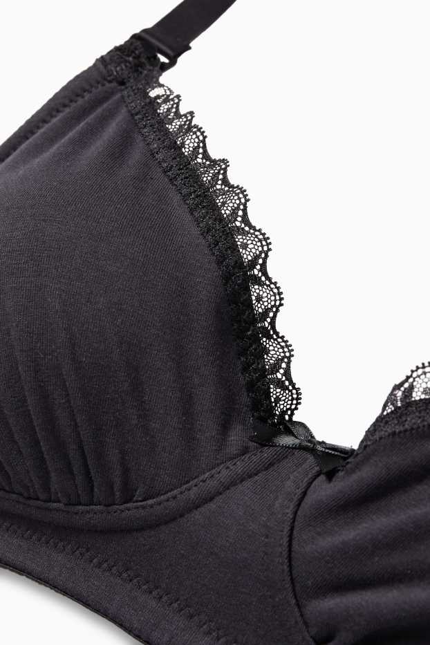 Dona - Paquet de 2 - sostenidors de lactància sense cèrcol - negre