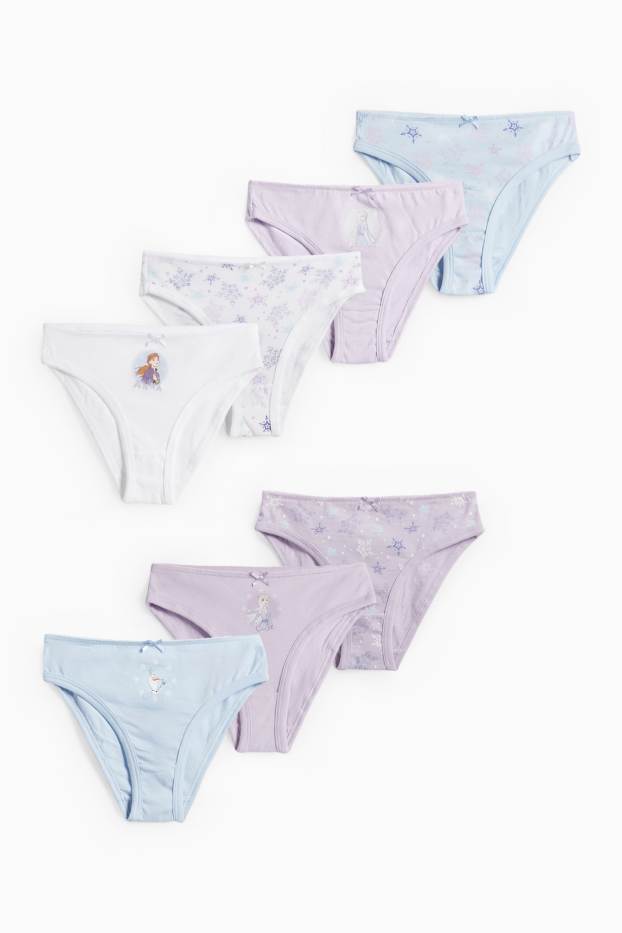 Children Girls - Multipack of 7 - Frozen - briefs - light violet