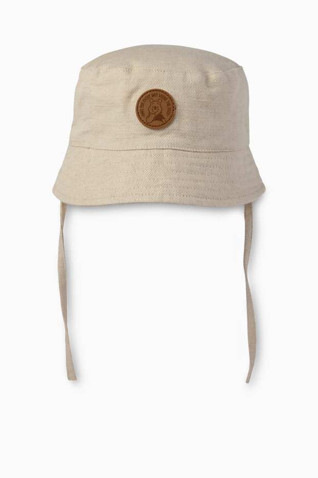 Baby Boys - Winnie the Pooh - baby hat - light beige