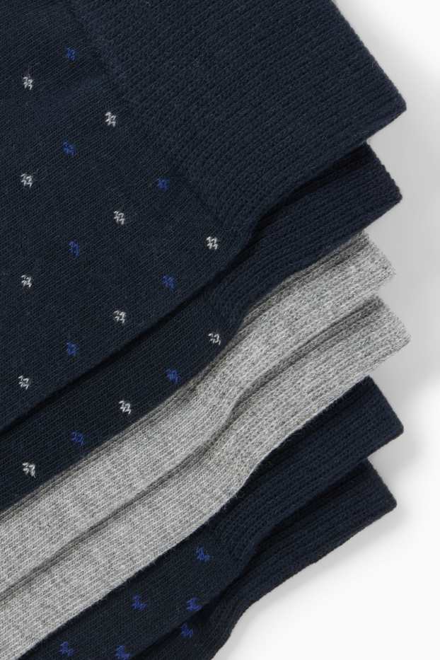 Heren - Sokken - donkerblauw / grijs