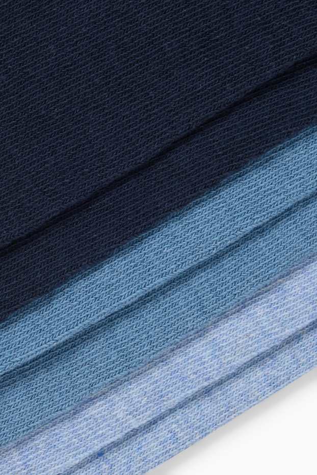 Pánské - Multipack 7 ks - ponožky do tenisek - tmavomodrá