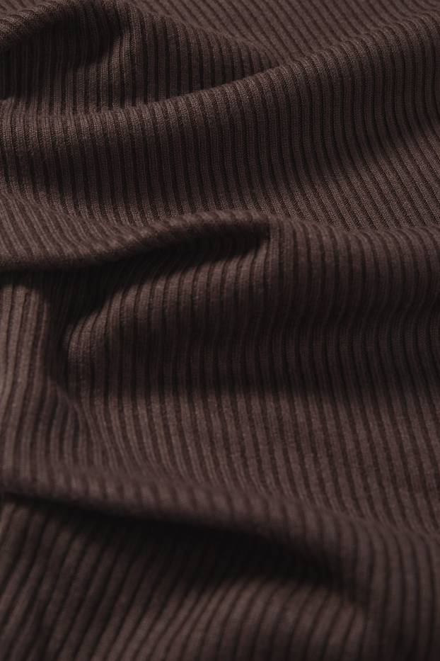 Dámské - Tričko - tmavohnědá