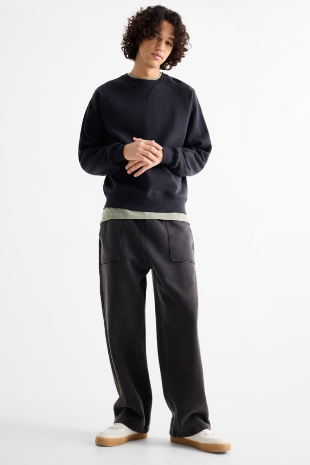 Bărbați - Pantaloni de trening - gri închis