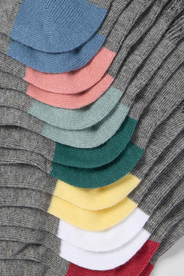 Men - Multipack of 7 - short socks - dark gray