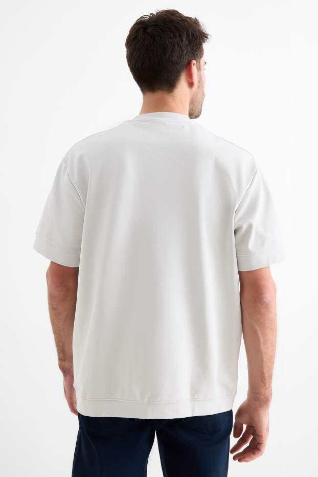 Bărbați - Tricou - relaxed fit - gri deschis