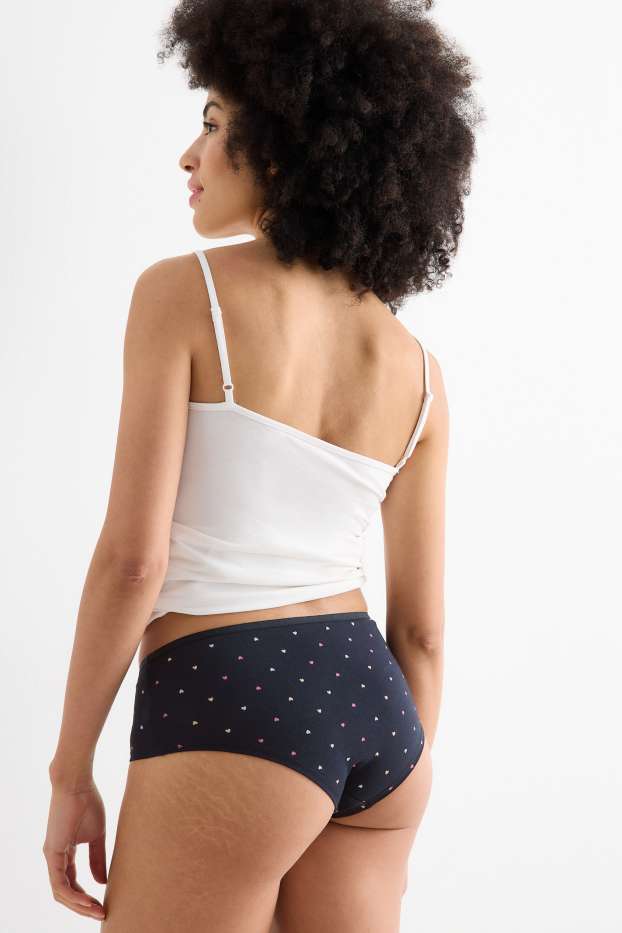 Damen - Multipack 4er - Hipster - rosa / blau