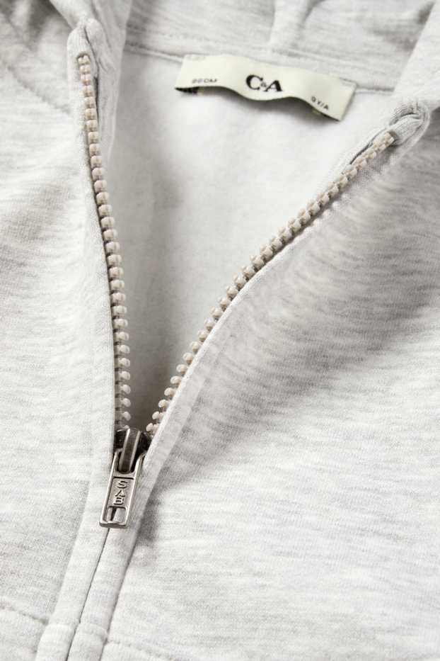 Kinderen: jongens - Sweatjack - lichtgrijs