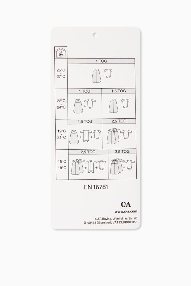 Baby Mädchen - Blümchen - Baby-Schlafsack - 6-18 Monate - weiß