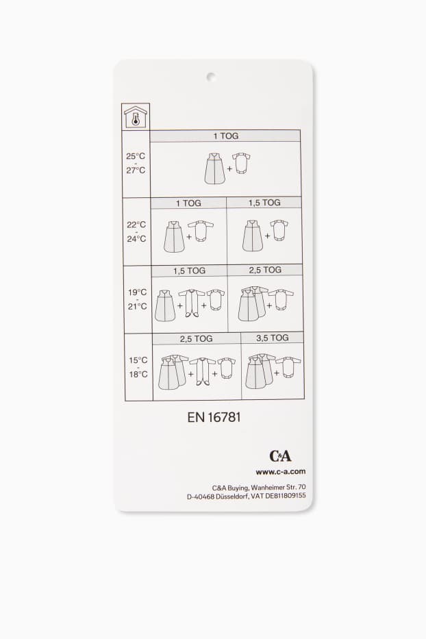 Baby: jongens - Koe, schaap en kuiken - babyslaapzak - 0 tot 4 maanden - wit