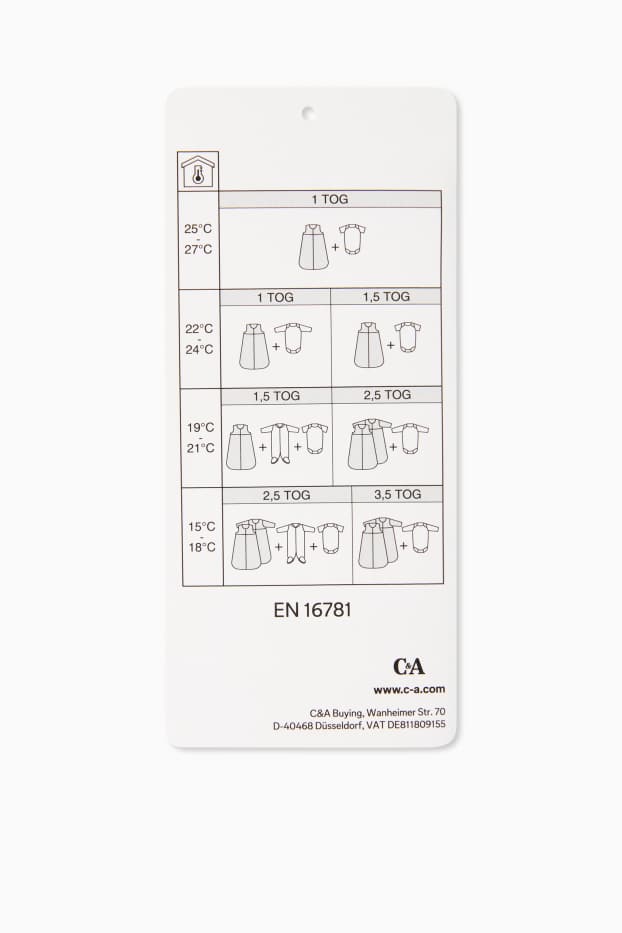 Unisex - Wild animals - baby sleeping bag - 0-4 months - white