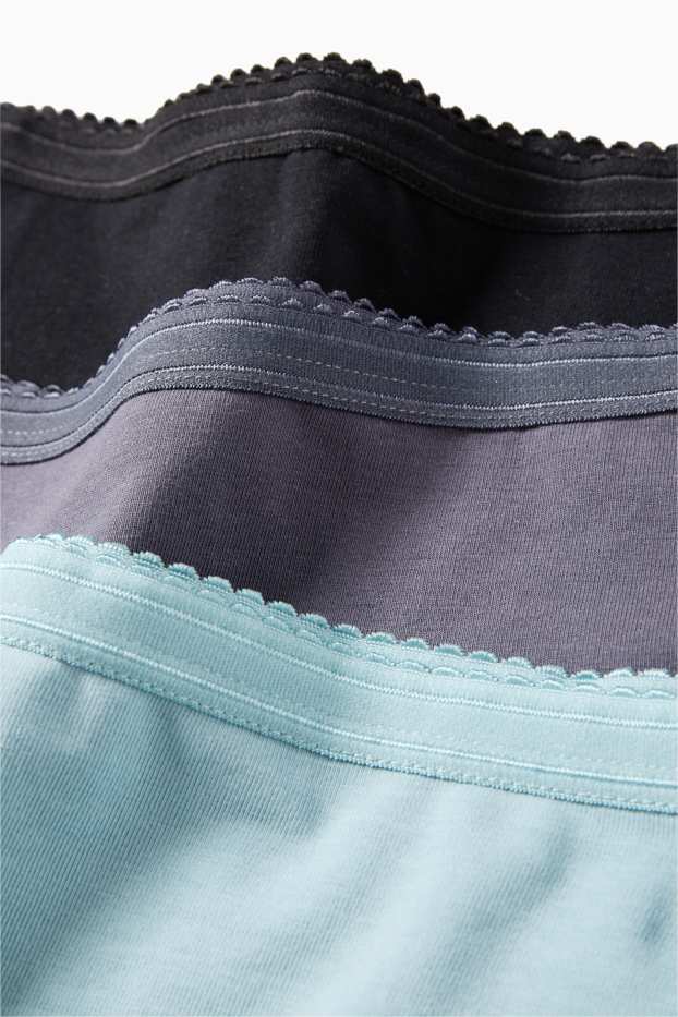 Damen - Multipack 3er - Slip - schwarz