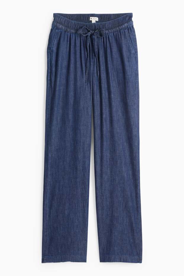 Femei - Pantaloni gravide - denim-albastru închis